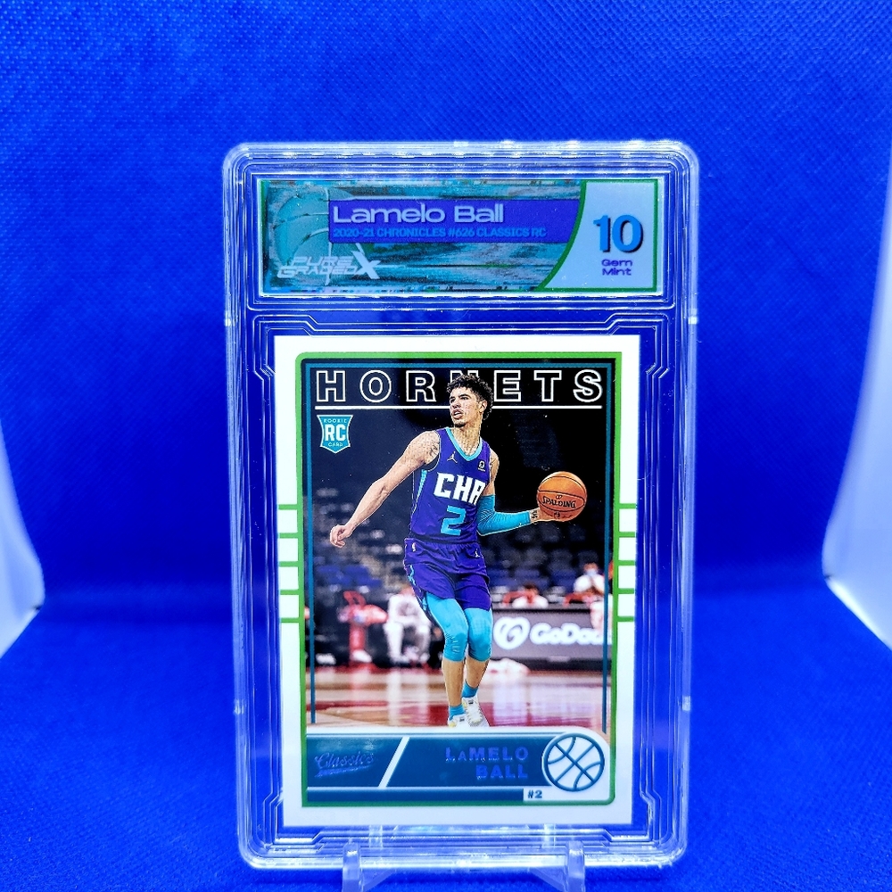 LAMELO BALL 2020 PANINI CHRONICLES CLASSICS #626 BLUE PARALLEL PGX 10 ROOKIE RC